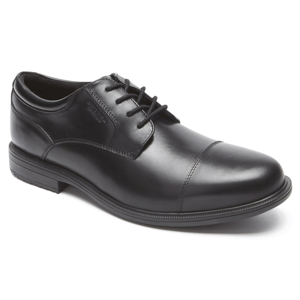 Rockport Pen Sko Herre Svart - Essential Details Ii Cap Toe - UJSR89043